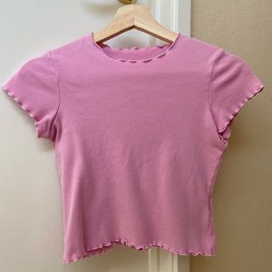 Brandy Melville Pink Crop Top